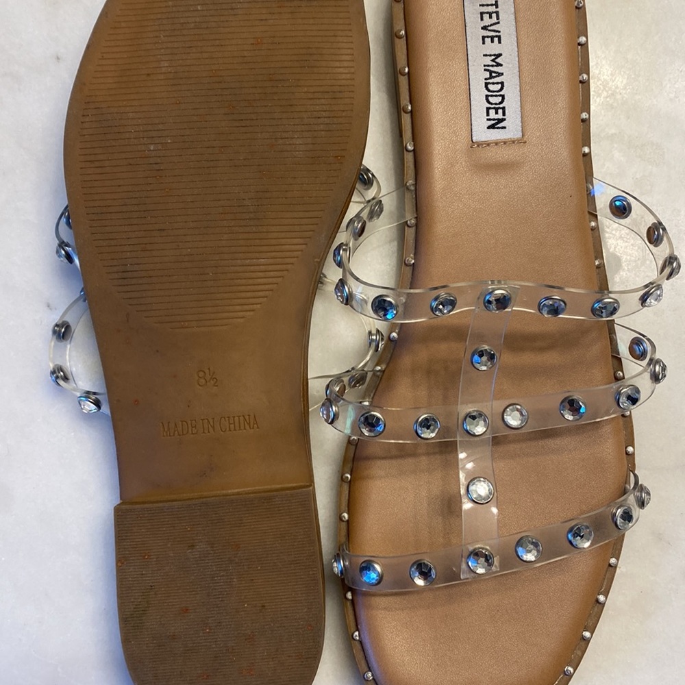 Steve Madden Rhinestone Sandals - Picture 2 of 2